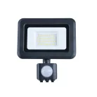 LED reflektor PIR érzékelővel 20W, 1600 lm, 4000K, IP44, fekete - LF0022S