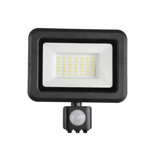 LED reflektor 30W 2400lm 4000K IP44 PIR mozgásérzékelővel - LF0023S