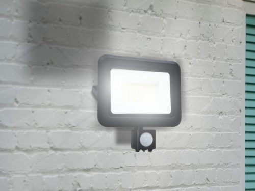 LED reflektor 30W 2400lm 4000K IP44 PIR mozgásérzékelővel - LF0023S