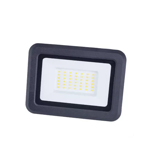 LED reflektor 30W fekete IP65 4000K 154x114x36mm - LF0023