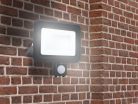 LED reflektor érzékelővel 50W, 4000 lm, 4000K semleges fehér, IP44, fekete, 185x188x51 mm - LF0024S