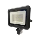 LED reflektor érzékelővel 50W, 4000 lm, 4000K semleges fehér, IP44, fekete, 185x188x51 mm - LF0024S