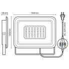 LED reflektor 50W 4000Lm 4000K IP65 alumínium - LF0024