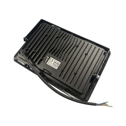 LED reflektor 100W, 8000 lm, 4000K semleges fehér, IP65, fekete, 195x38x275 mm - LF0025