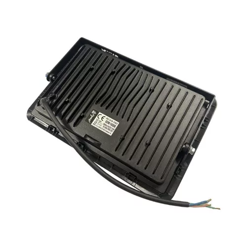 LED reflektor 100W, 8000 lm, 4000K semleges fehér, IP65, fekete, 195x38x275 mm - LF0025