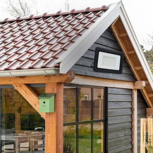 LED reflektor 100W, 8000 lm, 4000K semleges fehér, IP65, fekete, 195x38x275 mm - LF0025