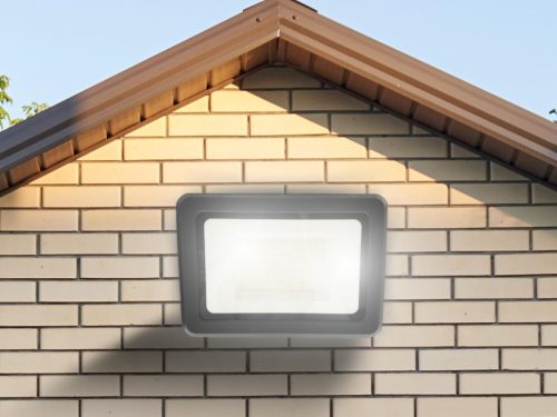 LED reflektor 100W, 8000 lm, 4000K semleges fehér, IP65, fekete, 195x38x275 mm - LF0025
