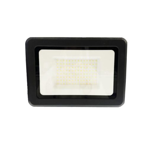 LED reflektor 100W, 8000 lm, 4000K semleges fehér, IP65, fekete, 195x38x275 mm - LF0025