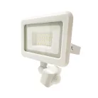 LED reflektor érzékelővel 20W, 1600 lm, 4000K semleges fehér, IP44, fehér, 128x149x41 mm - LF0122S