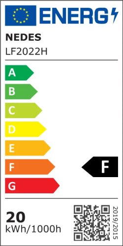 LED kültéri reflektor 20W, 1800Lm, 4000K, IP44, fekete - LF2022H