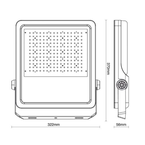 LED reflektor 150W, 22500 lm, 5000K semleges fehér, IP66, alumínium - LF4026S