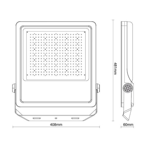 LED reflektor 300W, 45000 lm, 5000K semleges fehér, IP66, alumínium - LF4028S