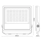 LED reflektor 400W, 60000 lm, 5000K semleges fehér, IP66, alumínium - LF4029S