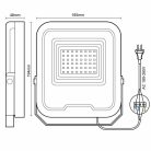 LED Reflektor 30W 3600lm Természetes fehér 5000K Fekete IP65 - LF6023