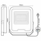 LED Reflektor 30W 3000lm RGB 3000-6500K Fekete IP65 - LF6033W