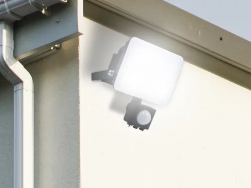 LED Reflektor mozgásérzékelővel 10W 4000K IP44 109x122x84mm - LF7021S
