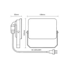 LED Reflektor 20W 4000K IP65 138x120x50mm - LF7122