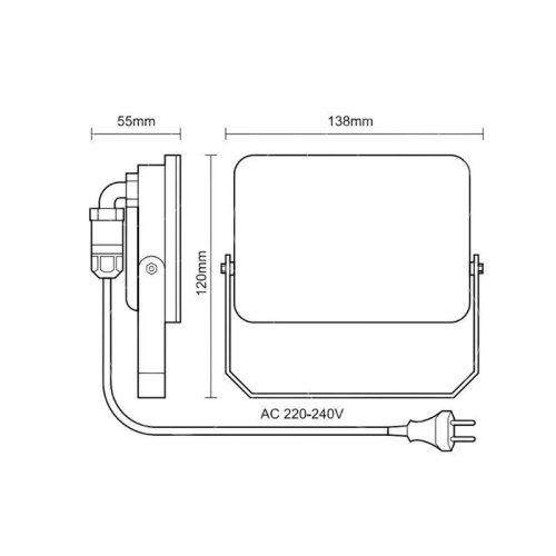LED Reflektor 20W 4000K IP65 138x120x50mm - LF7122