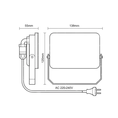 LED Reflektor 20W 4000K IP65 138x120x50mm - LF7122