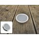 LED padlóvilágítás 0,6W DC12V, 6 lm, IP67, meleg fehér, fém, Ø30x13,5mm - LFL111