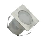 LED padlóvilágítás 0,6W DC12V, 40 lm, IP67, természetes fehér, fém, 30x30x26mm - LFL112S