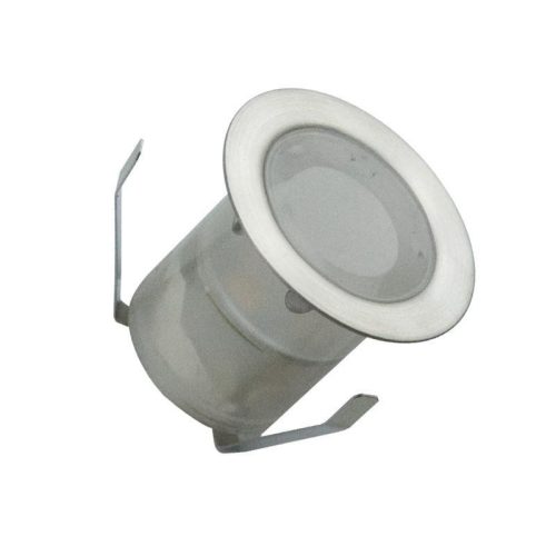 LED padlóvilágítás 0,6W DC12V, 40 lm, IP67, természetes fehér, fém, Ø30x26mm - LFL112