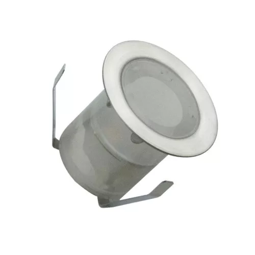 LED padlóvilágítás 0,6W DC12V, 40 lm, IP67, természetes fehér, fém, Ø30x26mm - LFL112