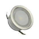LED padlóvilágítás 0,4W DC12V, 40 lm, IP67, természetes fehér, fém, 30x30x26mm - LFL113
