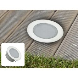   LED padlóvilágítás 1,5W, 110 lm, 2800K meleg fehér, IP67, Ø60x26 mm - LFL114