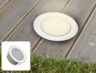 LED padlóvilágítás 1,5W, 110 lm, 2800K meleg fehér, IP67, Ø60x26 mm - LFL114