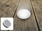 LED padlóvilágítás 0,6W DC12V, 6 lm, IP67, természetes fehér, fém, Ø30x13,5mm - LFL121
