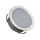 LED padlóvilágítás 0,6W DC12V, 6 lm, IP67, természetes fehér, fém, Ø30x13,5mm - LFL121