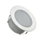 LED padlóvilágítás 1,5W DC12V, 110 lm, IP67, természetes fehér, fém, Ø60x26mm - LFL124