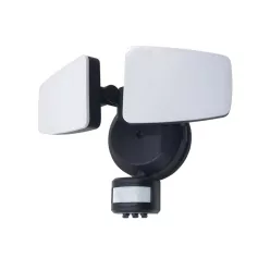   LED Reflektor 24W 1900lm Állítható 3000-6000K Fekete PIR IP54 - LFX025