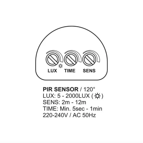 LED Reflektor 24W 1900lm 4000K IP54 PIR érzékelő LFX121