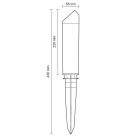 LED Kerti lámpa 3W 150lm 2800K Fekete IP65 - LGL311