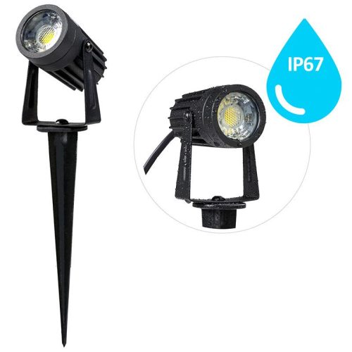 LED kerti világítás 3W AC85-264V, IP67, meleg fehér 2800K, Ø40x66mm - LGL411