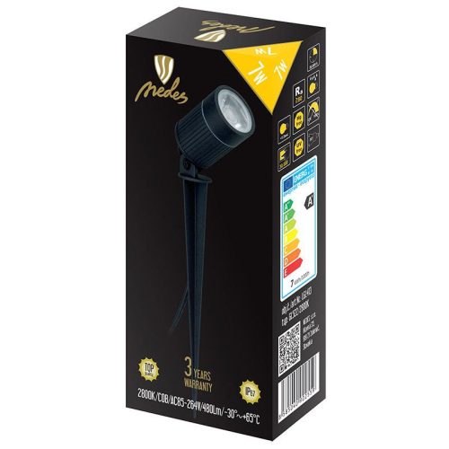 LED kerti világítás 7W AC85-264V, IP67, meleg fehér 2800K, Ø50x70mm - LGL413
