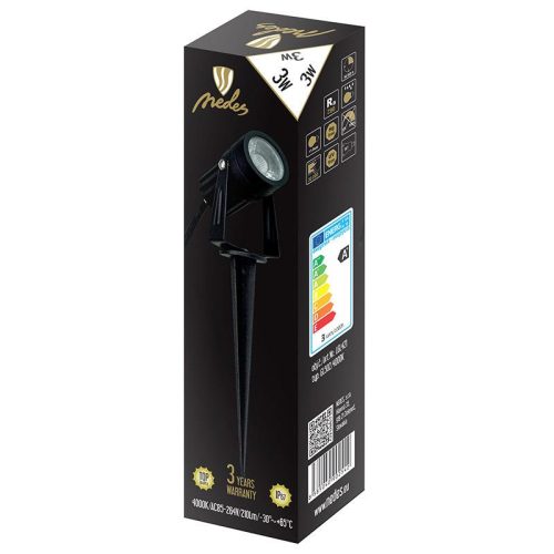 LED kerti világítás 3W AC85-264V, IP67, természetes fehér 4000K, Ø40x66mm - LGL421