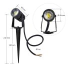 LED kerti világítás 3W AC85-264V, IP67, természetes fehér 4000K, Ø40x66mm - LGL421