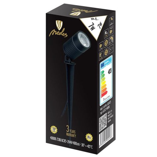 LED kerti világítás 7W AC85-264V, IP67, természetes fehér 4000K, Ø50x70mm - LGL423