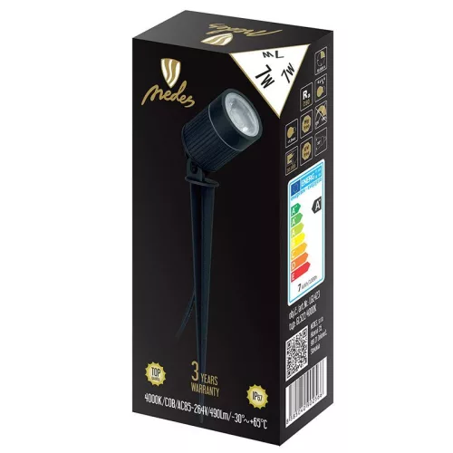 LED kerti világítás 7W AC85-264V, IP67, természetes fehér 4000K, Ø50x70mm - LGL423