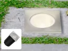 LED padlóvilágítás 4W, 210 lm, 2800K meleg fehér, IP67, 60x60x57 mm - LGL514S