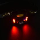 LED Fejlámpa 5W Fehér / Piros fény 260lm 1800mAh, Micro-USB IPX3 - LH04R