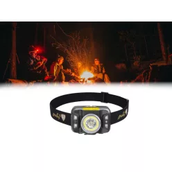   LED tölthető fejlámpa 5W CREE + vörös LED, szenzorral, IPX4, 70x48,5x41 mm - LH05R