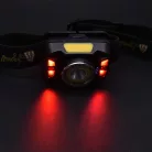 LED tölthető fejlámpa 5W CREE + vörös LED, szenzorral, IPX4, 70x48,5x41 mm - LH05R