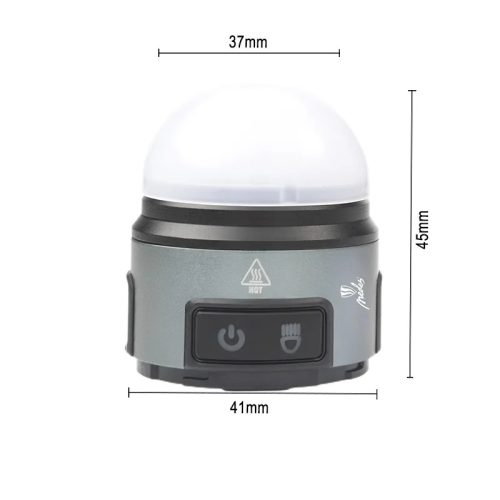LED tölthető fejlámpa 8W, IP42, Li-Ion 800mAh, több fényfunkció, mágneses, USB-C töltő - LH06R