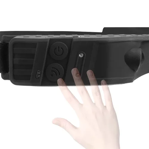 LED Fejlámpa 5W Fehér / Piros fény 500lm 2000mAh, USB-C IP44 - LH07R