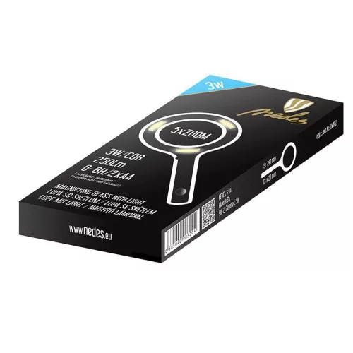 Nagyító LED világítással 5x zoom 6000K IPX4 kézi - LM102