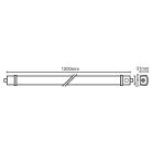 LED Lineáris lámpatest 36W 4140lm Természetes fehér 4000K 15 sec / 5 lx / 4m 1200mm - LNL322/1S